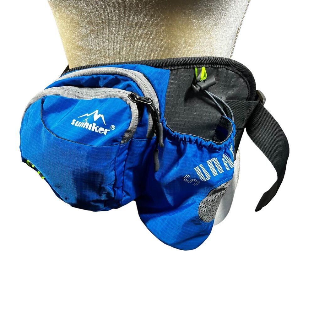 Sunhiker Fanny Pack / Waist Bag Hiking Travel Walking Blue